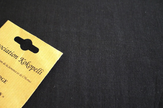 JCコットンダブルガーゼ　キャロル ブラック